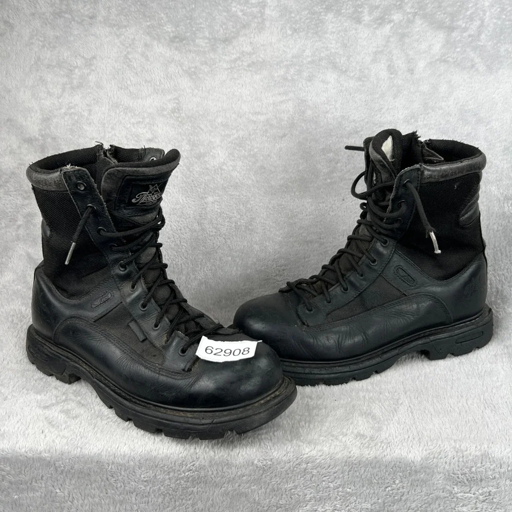 Thorogood Gen-Flex Side Zip Tactical Boots 11.5 Black Men Military Workwear